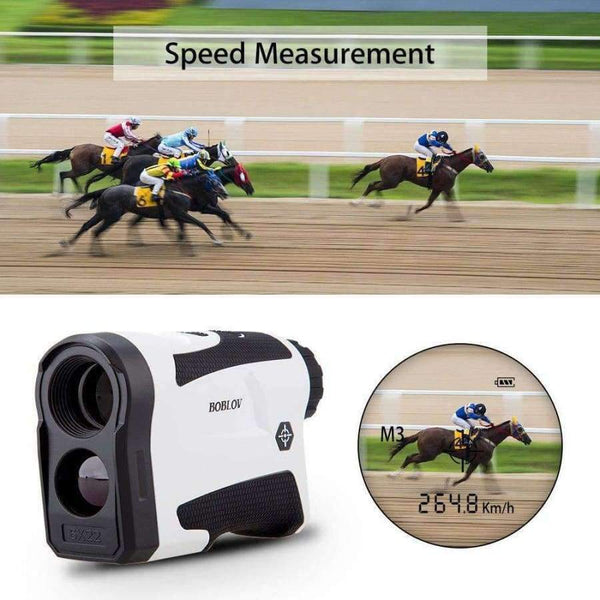 Planet Gates BOBLOV LF600G JOLT Reminder 600M Golf Laser Range finder 6X hunting Scope RangeFinder Distance Flag locking Speed Meter