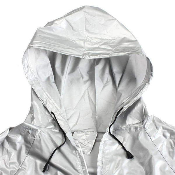 Planet Gates Body Building Fitness Hat Sauna Clothes Lose Weight Keep Slimming Waterproof Gym Exercise Training Workout Hooded Suit