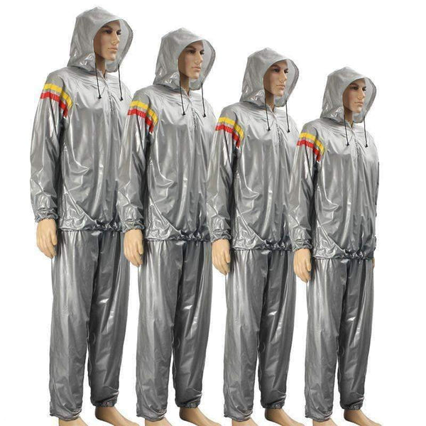 Planet Gates Body Building Fitness Hat Sauna Clothes Lose Weight Keep Slimming Waterproof Gym Exercise Training Workout Hooded Suit