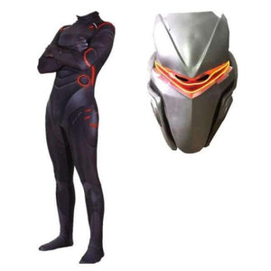 Planet Gates Bodysuit Led mask / S / Men Adult Kids Game Cosplay Costume Omega Oblivion link Zentai Bodysuit Suit Jumpsuits Led Mask Halloween