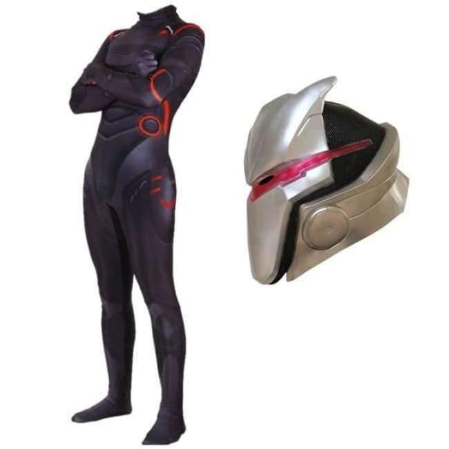 Planet Gates Only Bodysuit / S / Men Adult Kids Game Cosplay Costume Omega Oblivion link Zentai Bodysuit Suit Jumpsuits Led Mask Halloween