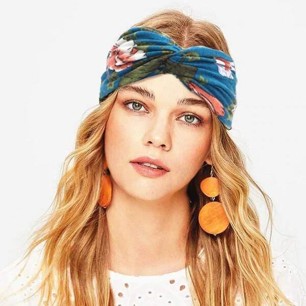 Boho Flower Headbands For Women Vintage Strecth Hairbands Bows Headband Yoga Turban Headwrap Girls Hair Accessories
