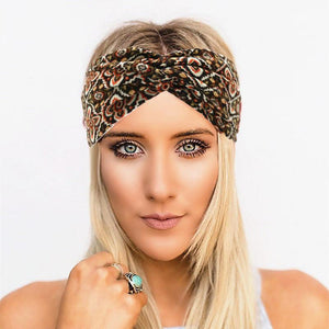 Boho Flower Headbands For Women Vintage Strecth Hairbands Bows Headband Yoga Turban Headwrap Girls Hair Accessories