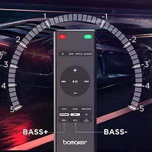 Planet Gates BOMAKER 100W TV Sound Bar Wired&Wireless Bluetooth Home 9 EQs/Deep Bass/CEC Remote/3D Surround SoundBar PC Theater TV Speaker