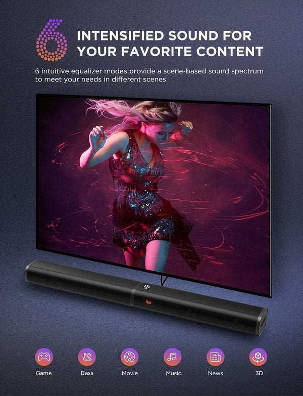 Planet Gates BOMAKER 190W 2.1 TV Soundbar Home Theater Sound System Bluetooth Speaker Sound Bar Subwoofer Support Optical AUX HDMI Speaker