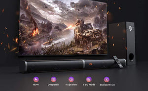 Planet Gates BOMAKER 190W 2.1 TV Soundbar Home Theater Sound System Bluetooth Speaker Sound Bar Subwoofer Support Optical AUX HDMI Speaker