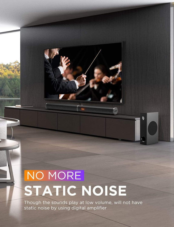 Planet Gates BOMAKER 190W 2.1 TV Soundbar Home Theater Sound System Bluetooth Speaker Sound Bar Subwoofer Support Optical AUX HDMI Speaker