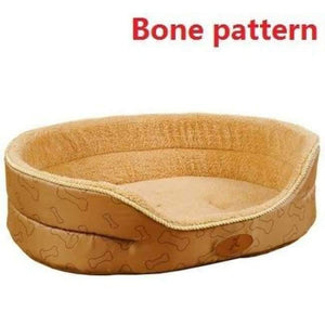 Planet Gates bone pattern / 45X37X17cm Double sided available all seasons Big Size extra large dog bed House sofa Kennel Soft Fleece Pet Dog Cat Warm Bed s-xl