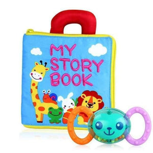 Planet Gates book 1 with rattle Baby Early Learning Toys For Children Alphabet&Letters Montessori Soft Cards Books For Toddlers Activity Baby Toys 0-24 Months