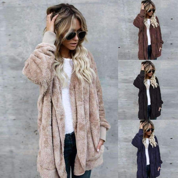 Planet Gates Both Sides Wear Faux Fur Long Winter Jacket Women Autumn Winter 2017 Warm Coat Thicken Hooded Parka Women Outwear