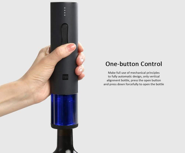 Bottle Opener Huohou Automatic Wine Bottle Kit Electric Corkscrew With Foil Cutter Bar Tools Bottle Opened Dropshipping
