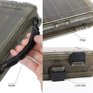 Planet Gates BOX 1 Fishing Box for Baits Double Sided Plastic Lure Boxes Fly Fishing Tackle Storage Box Supplies Accessories High Strength