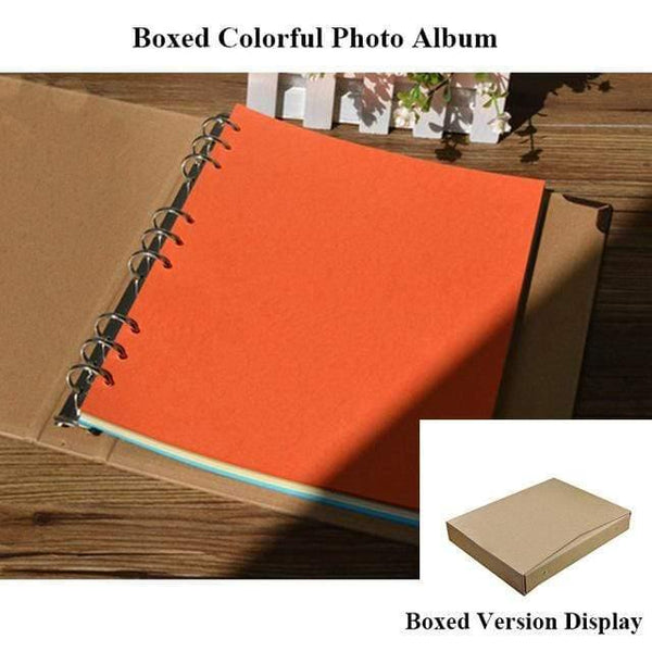 30Pages Blank/Loose-leaf Photo Album Scarpbook Handmade/Wedding/DIY/Self-Adhesive/Paper Photo Album Cover Kraft Album For Photos