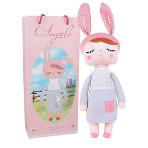Planet Gates Boxed Metoo Doll kawaii Plush Soft Stuffed Plush Animals Baby Kids Toys for Children Girls Boys Birthday Christmas Angela Rabbit