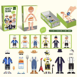 Planet Gates Boy change Kids Magnetic Human Body Cognitive DIY Puzzles Early Learning Educational Toy Montessori Funny Gift For Children Dressing Jigsaw