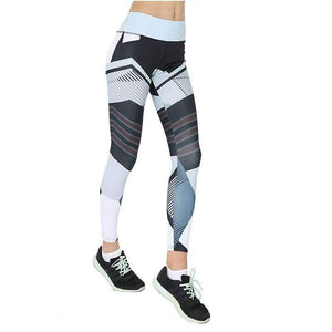 Planet Gates BP30DA37-White / L Leggings new Printing For fitness women Breech push up legging summer Trousers Big Size High Elasticity Fitness Leggings Gothic