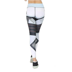 Planet Gates BP30DA37-White / L Leggings new Printing For fitness women Breech push up legging summer Trousers Big Size High Elasticity Fitness Leggings Gothic