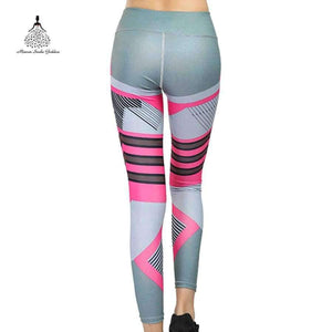 Planet Gates BP30DA37-White / L Leggings new Printing For fitness women Breech push up legging summer Trousers Big Size High Elasticity Fitness Leggings Gothic