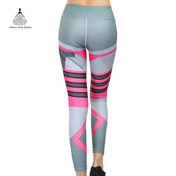 Planet Gates BP30DA37-White / L Leggings new Printing For fitness women Breech push up legging summer Trousers Big Size High Elasticity Fitness Leggings Gothic