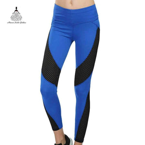 Planet Gates BP30DA40-Pink / XXL Women Push Up Hip Mesh Patchwork Breathable Quick drying Fitness Workout trousers Elastic 2018 Fashion New