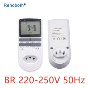 Electronic Digital Timer Switch EU Plug Kitchen Timer Outlet 230V 50HZ 7 Day 12/24 Hour Programmable Timing Socket
