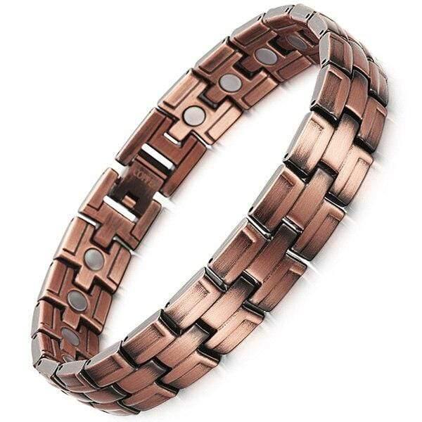 Planet Gates Bracelet 086 Men Magnetic Bracelets Red Copper Arthritis Therapy Health Care Bracelets Fashion Hologram Jewelry for Men OCB-738