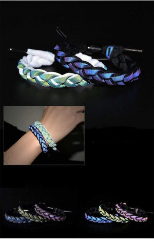 Planet Gates Bracelet Men Hologram Reflect Light Weave Shoelace Rastaclat Jewelry Bracelets For Women Pulseras Luminosas