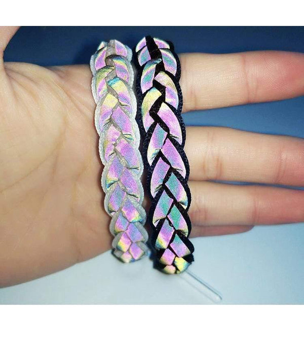 Planet Gates Bracelet Men Hologram Reflect Light Weave Shoelace Rastaclat Jewelry Bracelets For Women Pulseras Luminosas