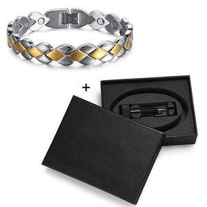 Planet Gates bracelet set Men Magnetic Bracelets & Bangles Stainless Steel Bio Energy Therapy Jewelry Blood Pressure Accessory