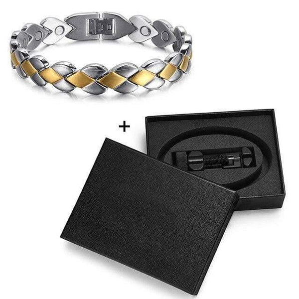 Planet Gates bracelet set Men Magnetic Bracelets & Bangles Stainless Steel Bio Energy Therapy Jewelry Blood Pressure Accessory