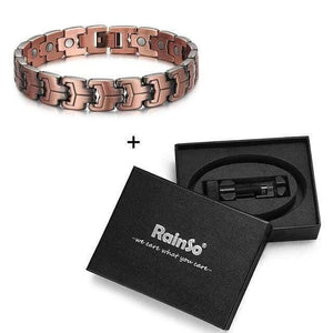 Planet Gates Bracelet Set Men Magnetic Bracelets Red Copper Arthritis Therapy Health Care Bracelets Fashion Hologram Jewelry for Men OCB-738