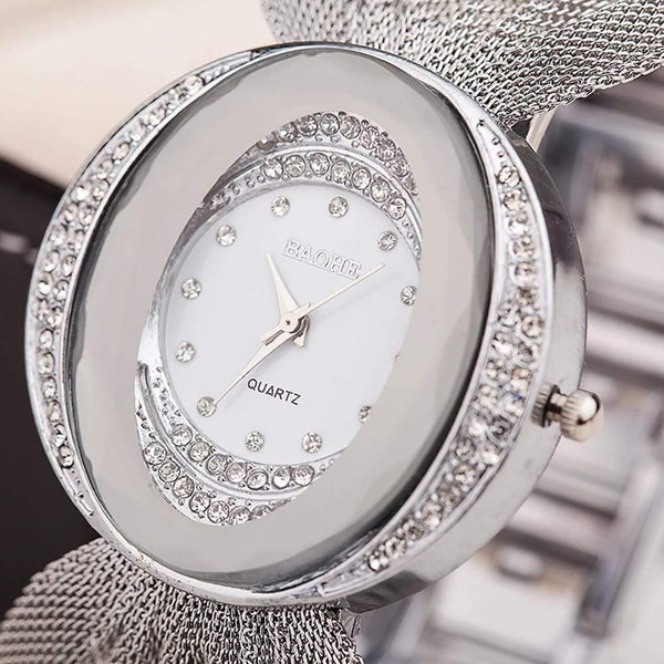 Planet Gates bracelet watch 1 Watch  Women 's Bracelet Watches Stainless Steel for Women Bangles Watch Artificial Crystal Wristwatch