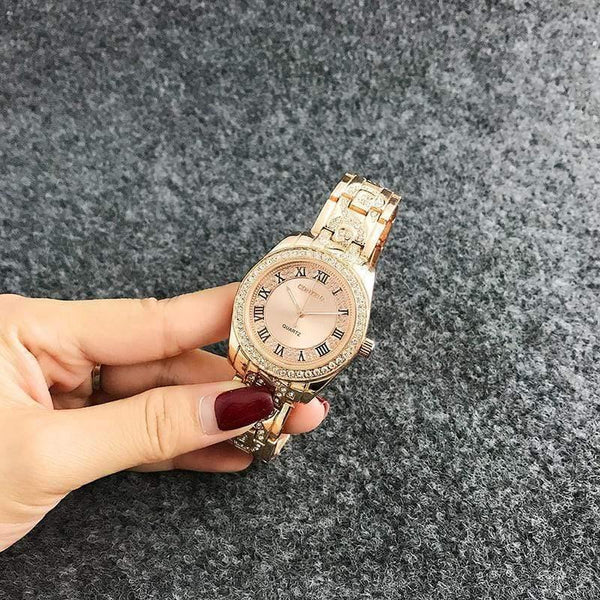 Planet Gates Bracelet Watch Women Watches Rhinestone Women's Watches Rose Gold Ladies Watch Clock zegarek damski reloj mujer