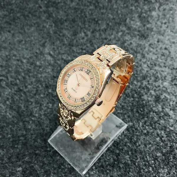 Planet Gates Bracelet Watch Women Watches Rhinestone Women's Watches Rose Gold Ladies Watch Clock zegarek damski reloj mujer