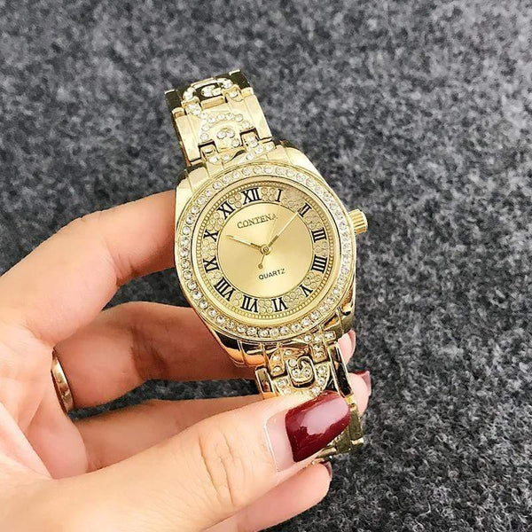 Planet Gates Bracelet Watch Women Watches Rhinestone Women's Watches Rose Gold Ladies Watch Clock zegarek damski reloj mujer