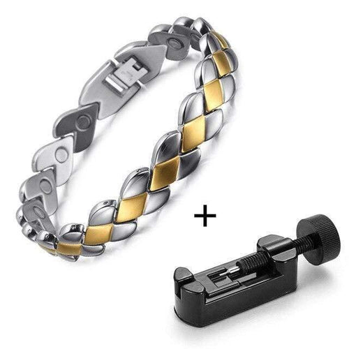 Planet Gates bracelet with adjust Men Magnetic Bracelets & Bangles Stainless Steel Bio Energy Therapy Jewelry Blood Pressure Accessory