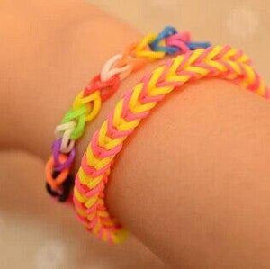 Planet Gates Bracelets silicone fluorescent bracelet Gift for Men&Women DIY Colors candy Loom Refill Rubber Bands