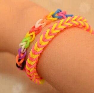 Planet Gates Bracelets silicone fluorescent bracelet Gift for Men&Women DIY Colors candy Loom Refill Rubber Bands