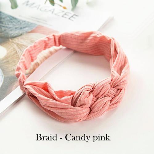 Women Girls Hair Fashion Knot Headband Turban Headwrap Braid Hairband Twist Suede Elastic Head Band Bandage Hair Accessories