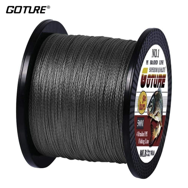 Planet Gates Braided Fishing Line Multifilament 500M 4 Strands Cord Carp Fishing Lines For Freshwater and Saltwater 8-80 LB