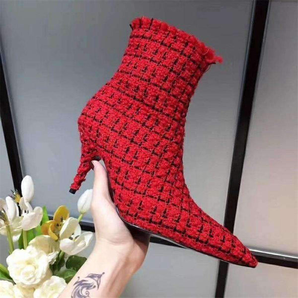 Planet Gates Brand Design Women Shoes fashion breathable Autumn Brand Light casual shoes Thin High Heels Short Boots Luxury Style Ankle Boots