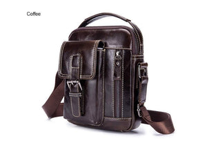 Planet Gates Brand Genuine Leather Shoulder Bag Men Messenger Bags Small Casual Flap Zipper Design Male CrossBody Bag