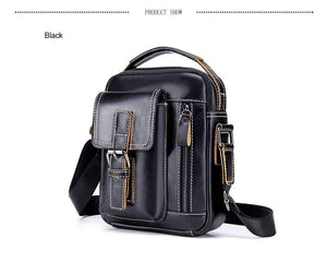 Planet Gates Brand Genuine Leather Shoulder Bag Men Messenger Bags Small Casual Flap Zipper Design Male CrossBody Bag