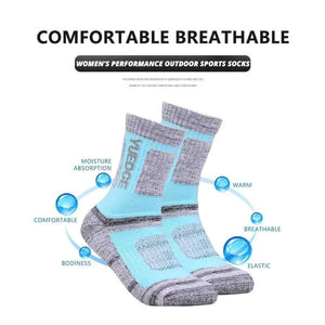 Planet Gates Brand High Quality 5Pairs Women Wicking Cushion Outdoor Sport Socks for Hiking Walking Running Climbing Skiing