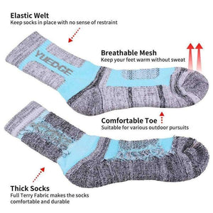 Planet Gates Brand High Quality 5Pairs Women Wicking Cushion Outdoor Sport Socks for Hiking Walking Running Climbing Skiing