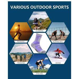 Planet Gates Brand High Quality 5Pairs Women Wicking Cushion Outdoor Sport Socks for Hiking Walking Running Climbing Skiing