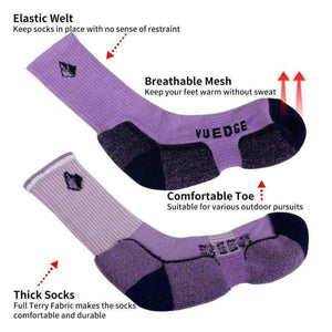 Planet Gates Brand High Quality Women's 3 Pairs Antiskid Wicking Cotton Socks For Outdoor Camping Hiking Walking backpacking Sports