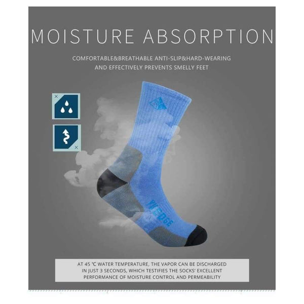 Planet Gates Brand High Quality Women's 3 Pairs Antiskid Wicking Cotton Socks For Outdoor Camping Hiking Walking backpacking Sports