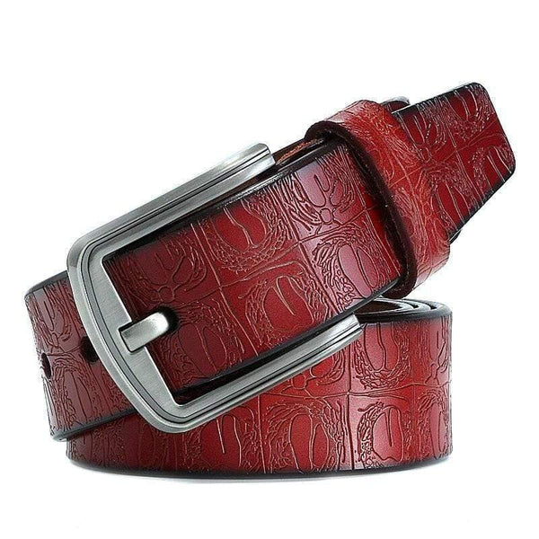 Brand Luxury Design Pin Buckle Genuine Leather Cowhide Belt Jeans Belts For Men Business Cowboy Belts Hot Sale