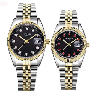 Planet Gates Brand Luxury Mens Watches Fashion Casual Lovers Watch Stainless Steel Ladies Quartz Wristwatch